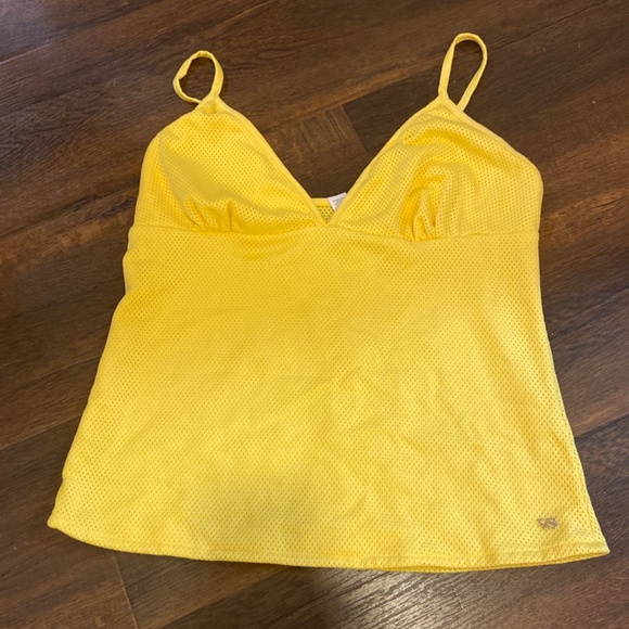 Y2K VICTORIA’S SECRET LEMON YELLOW MINI TENNIS SKIRT SKORT AND TOP SET SZ L & M - Picture 4 of 16